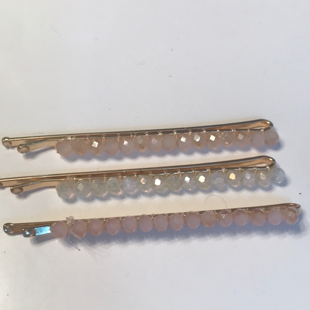 Beaded Bobby pins